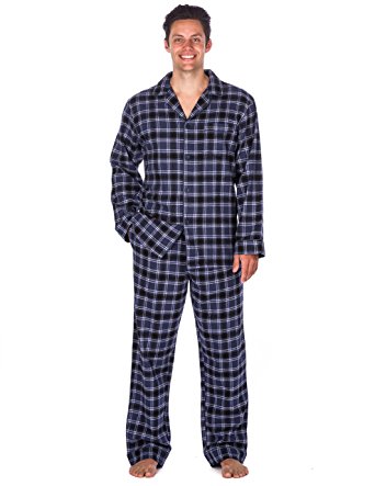 [Box Packaged] Noble Mount Mens Premium 100% Cotton Flannel Pajama Set