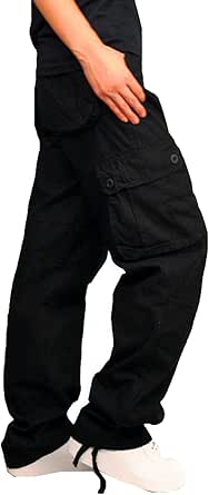 Cargo Pants for Men Casual Lightweight Work Pants Relaxed Fit Tactical Pant Jogger Classic Fit Multi Pockets Pants