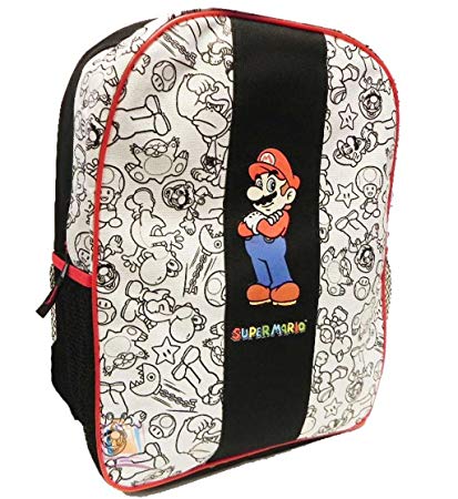 Super Mario Backpack Yoshi Mushroom Star Luigi Toad