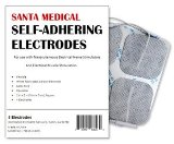 Santamedical 40 pack of 2 X 2 Re-Usable TENSEMS Unit Electrode Pads with Premium Gel White Cloth