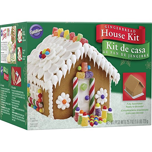 Wilton 2104-1951 Pre-Assembled Petite Gingerbread House, Multicolor