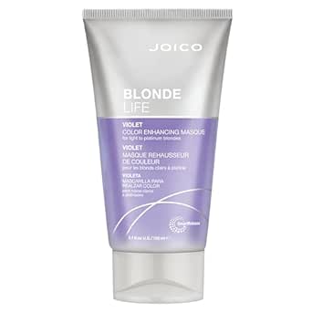 Joico Blonde Life Color Enhancing Masque | For Blonde Hair | Color Depositing Treatment | Maintain Unique Blonde Tones | Fortified With Monoi & Tamanu Oil | Violet | 5.1 Fl Oz