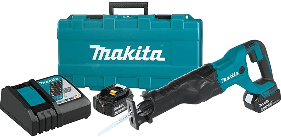 Makita XRJ04T 18V LXT Lithium-Ion Cordless Recipro Saw Kit (5.0Ah)