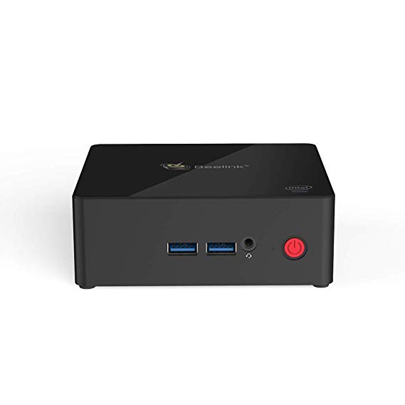 Mini PC Desktop Computer 4GB Ram 64GB eMMC Gemini Lake Intel Celeron J4105 Windows 10 64 Bit Quad Core, Beelink X45 Desktop Minis PC Dual HDMI 2.0/BT 4.0/Dual Wi-Fi/Gigabit Ethernet SSD/HDD Extension