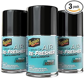 Meguiar's G16402PK3 New Car Air Re-Fresher, 3-Pack, 6. Fluid_Ounces