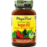 MegaFood - Vegan B12 Supports the Healthy Formation of Blood Cells 30 Tablets Premium Packaging