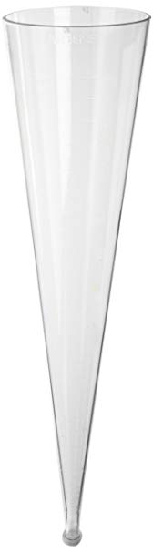 Nalgene Polycarbonate Imhoff Settling Cone, 1000ml Cap, 13mm Closure Size, 106mm Dia (Case of 4)