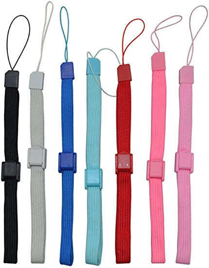 Cinpel Pack of 7 Colours Remote Controller Hand Wrist Strap for Nintendo Wii