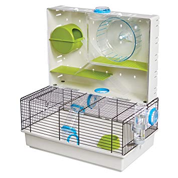 Midwest Homes for Pets Hamster Cage, Awesome Arcade Hamster Home, 18.11"x11.61"x21.26"