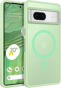 BENTOBEN for Google Pixel 7 Case [Compatible with Magsafe] Translucent Matte Magnetic Pixel 7 Case Magsafe Slim Thin Shockproof Women Men Protective Phone Cover for Google Pixel 7 6.4", Matcha Green