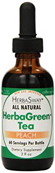 HerbaSway HerbaGreen Tea, Impeccably Peach, 2 Ounce