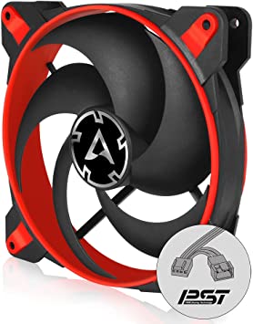 Arctic BioniX P140 - Pressure-optimised 140 mm Gaming Fan with PWM Sharing Technology (PST) Red 140 mm