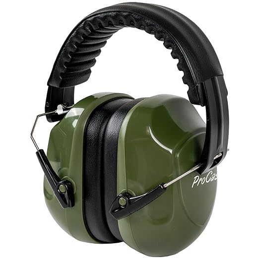 ProCase Noise Reduction Ear Muffs, NRR 28dB Shooters Hearing Protection Headphones Headset, Professional Noise Cancelling Ear Defenders for Construction Work Shooting Range Hunting