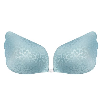 Aidoo Aedo Foam Strapless Self Adhesive Reusable Padded Invisible Floral Bra