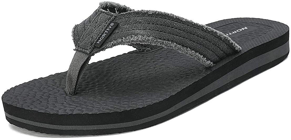 NORTIV 8 Men's Thong Flip Flops Sandals Comfortable Light Weight Beach Sandal