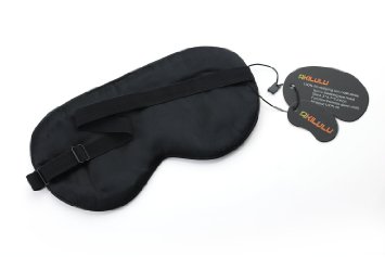 AKILUU Save 3 bucks Serious! Natural Silk Sleep Mask Super Smooth Blindfold Universal Type Sleep & Insomnia Blindfold Contoured Adjustable Strap to Fit Different Head Sizes