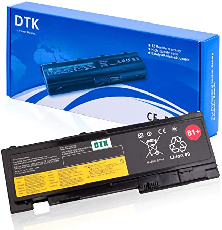 DTK Laptop Battery for Lenovo ThinkPad T430s T430si T420s T420si Series Notebook 42T4844 42T4845 42T4846 42T4847 45N1036 45N1037 0A36287 0A36309 [11.1V 44Wh]