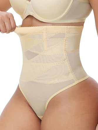 Shapewear Tummy Control Thong For Women High Waisted Underwear Seamless Girdle Body Shaper Panties