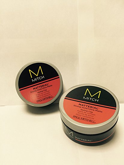 Paul Mitchell Matterial Strong Hold Ultra Matte Styling Clay 3 oz EACH (SET OF TWO)