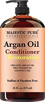 Majestic Pure Argan Oil Hair Conditioner, 16 Fl Oz - Pure and Natural for All Hair Types, Sulfates Free, Parabens Free