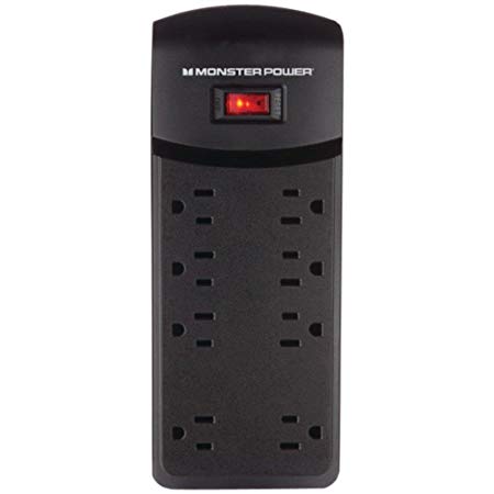 MONSTER 121828 8-Outlet Core Power(R) 800 USB AV Surge Protector with 2 USB Ports by Leadoff