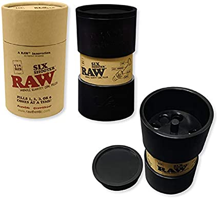 RAW Six Shooter for 1 1/4 Size Cones | Cone Loader Filling Device | Fills 1,2,3, or 6 Cones at a Time!