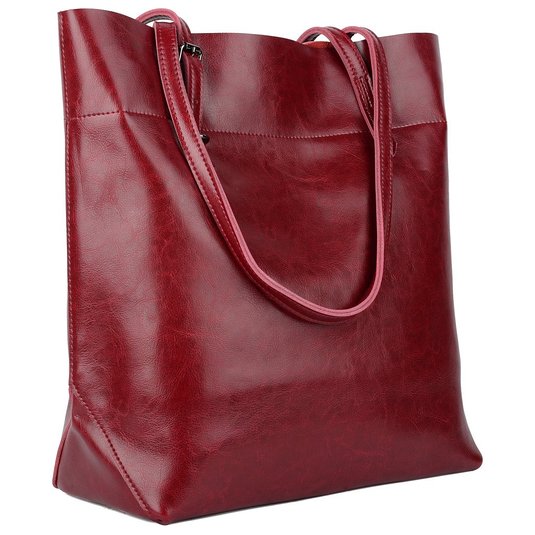 Big Sale-Yahoho Womens Casual Style Genuine Leather Tote Shoulder Bag