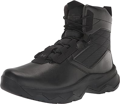Under Armour Men's Stellar G2 6" Side Zip Lace Up Boot Military and Tactical