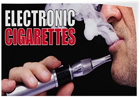 Electronic Cigarettes #1 Indoor Store Sign Vinyl Decal Sticker - 9.25inx24in,