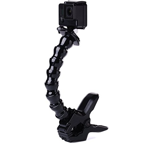 XCSOURCE® 3 in 1 Adjustable Neck Universal Flexible Bending Arm Handle Monopod   8 Joint Jaws Flex Clamp Mount   Buckle for Gopro Hero 3 3  4 OS217