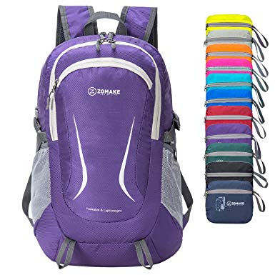 ZOMAKE Ultra Lightweight Hiking Backpack - Packable Durable Water Resistant Travel Backpack Daypack for Women Men