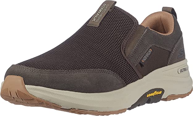 Skechers Men's Go Walk Outdoor-Athletic Slip-on Trail Hiking Shoes with Air Cooled Memory Foam Sneaker