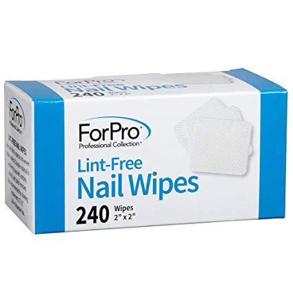ForPro Lint-Free Nail Wipes, 2" x 2", 240-Count