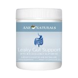 Dr Axe- LEAKY GUT SUPPORT- Digestion and Metabolism Powder Supplement- For IBS Bloating and Stomach Pain- With L-Glutamine Licorice Root N-A-Glucosamine Quercetin Slipper7 Elm MSM and Zinc- 154 g