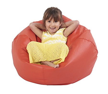 ECR4Kids Classic Bean Bag Chair, Junior 26", Red