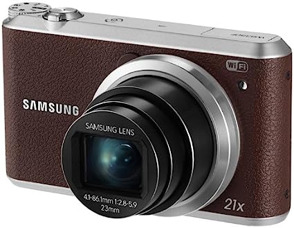 Samsung WB350F 16.3MP CMOS Smart WiFi & NFC Digital Camera with 21x Optical Zoom, 3.0" Touch Screen LCD and 1080p HD Video (Brown)