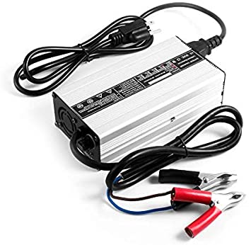 Ampere Time 14.6V 20A, Intelligent AC-DC Battery Charger, Best Solution for 12 V Lithium Iron Phosphate, LiFePO4 Battery Recharging, Support Fast Charging,Max Output Power: 360W, Built-in Fan.