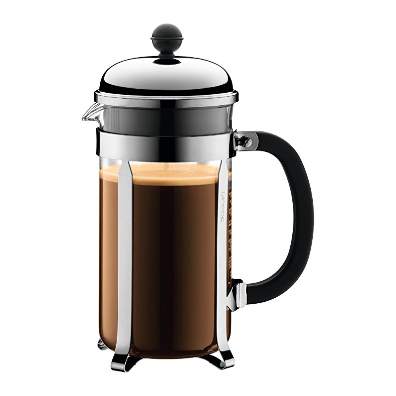 Bodum Chambord 8-Cup Coffee Maker, 34-Ounce, Matte Chrome
