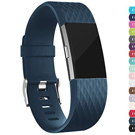 iGK For Fitbit Charge 2 Bands, Adjustable Replacement Sport Strap Bands for Fitbit Charge 2 Smartwatch Fitness Wristband