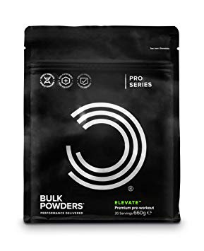BULK POWDERS Elevate Pre Workout Supplement Powder, Summer Berry, 660 g