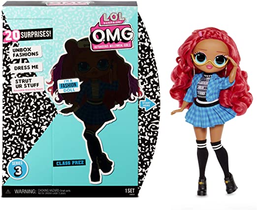 L.O.L. Surprise! O.M.G. Class Prez Fashion Doll with 20 Surprises