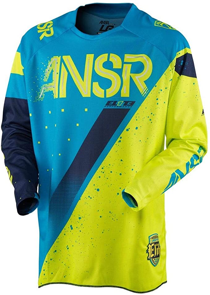 Answer Racing A17.5 Elite Limited Edition Halo Men's Off-Road Motorcycle Jersey - Blue/Yellow/Small