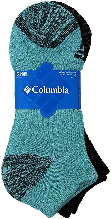 Columbia Women's Mid Cut & Low Cut 2 Pack Socks - Size 4-10