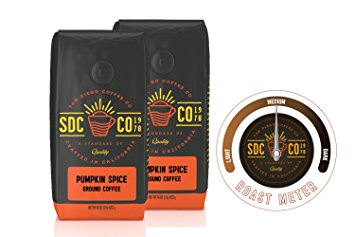 San Diego Coffee Pumpkin Spice, Ground Coffee (1 LB (Pack of 2))
