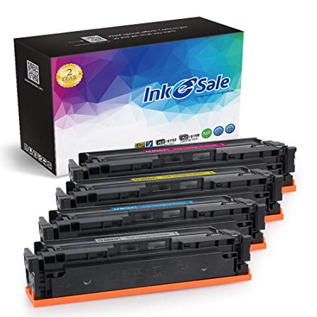 INK E-SALE Replacement for CF400X CF401X CF402X CF403X CF400A Toner Cartridge for use with HP 201X Color Laserjet Pro MFP M277dw M252dw MFP M277n M252n High Yield 4-Pack Black Cyan Magenta Yellow