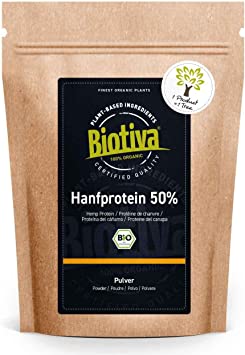 Hemp Protein Powder Organic 400 g – Quality from Austria – Free from Gluten, Soy and Lactose – Bottled in Germany (DE-ÖKO-005)