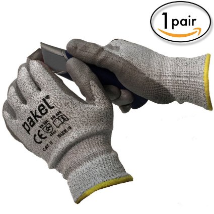 Pakel High Performance Cut Resistant Gloves En388 CE Level 5 (Medium)