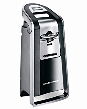 Hamilton Beach 76607 Smooth Touch Can Opener, Black and Chrome