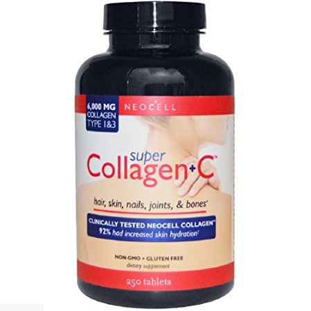 Neocell Super Collagen   C Type 1 & 3 Hair Skin Nails Joints Bones 6,000 mg 250 Tablets