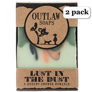 Lust in the Dust Soap 2 Pack - Begin your Desert Shower Romance - Smells like Sagebrush and Sandalwood - Men's or Women's Soap